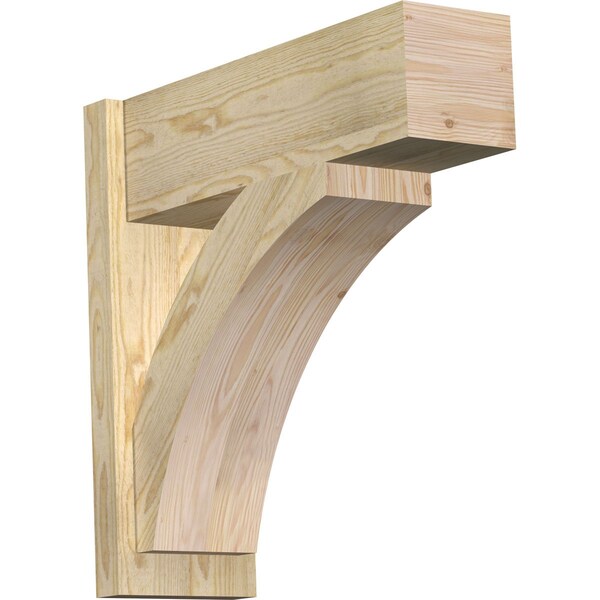 Ekena Millwork Thorton Block Rough Sawn Outlooker, Douglas Fir, 8"W x 24"D x 24"H OUT08X24X24THR05RDF - main